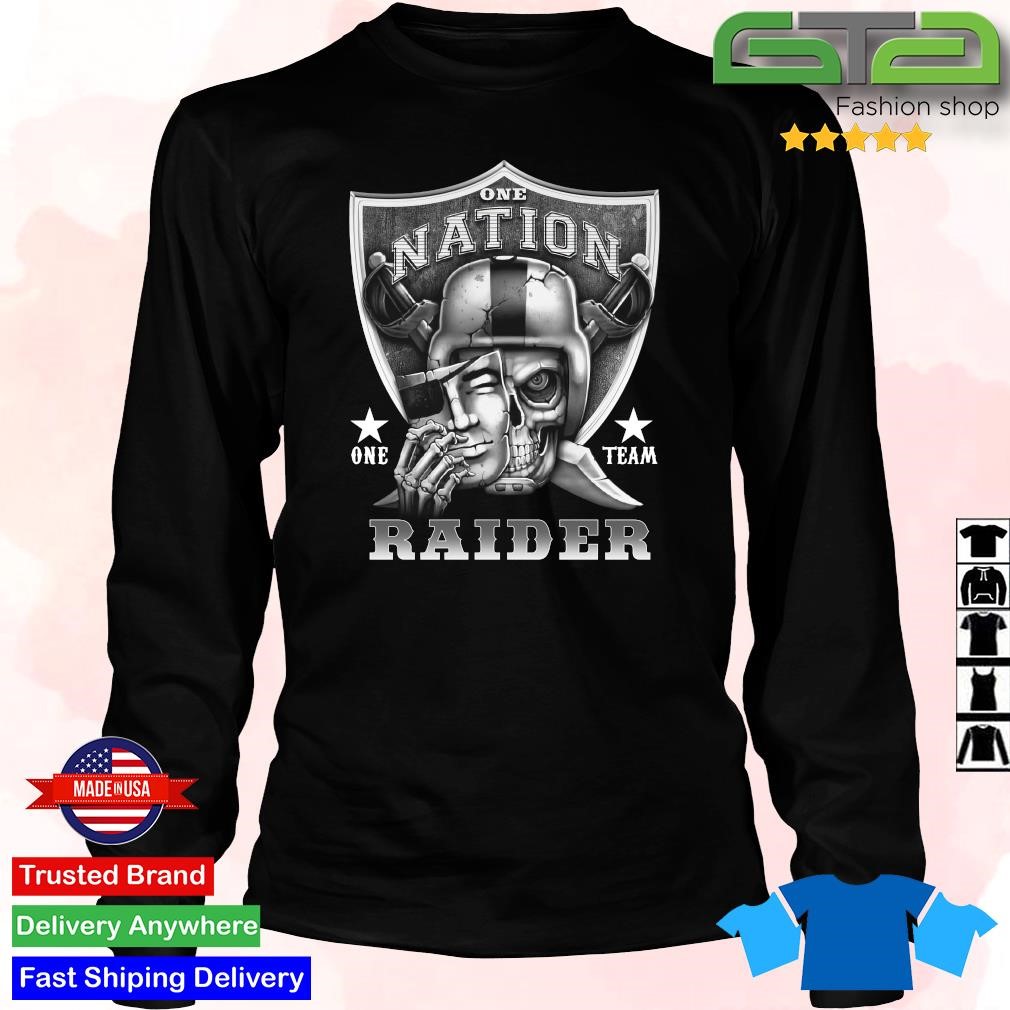 Skull One Nation One Team Las Vegas Raiders Shirt,Sweater, Hoodie