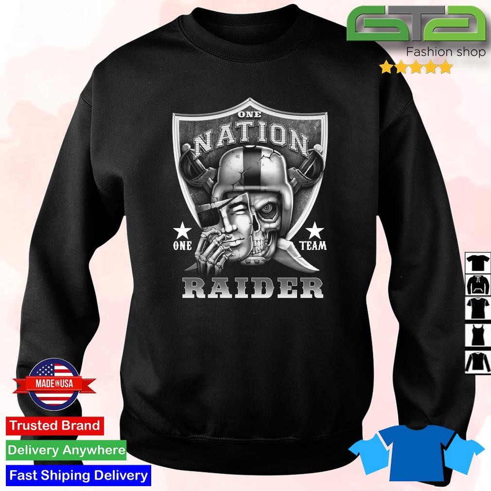 Skull One Nation One Team Las Vegas Raiders Shirt, hoodie, sweater