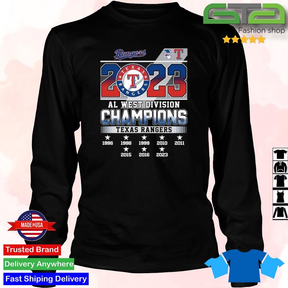 Texas Rangers Al West Division 1996-2023 shirt, hoodie, sweater, long  sleeve and tank top