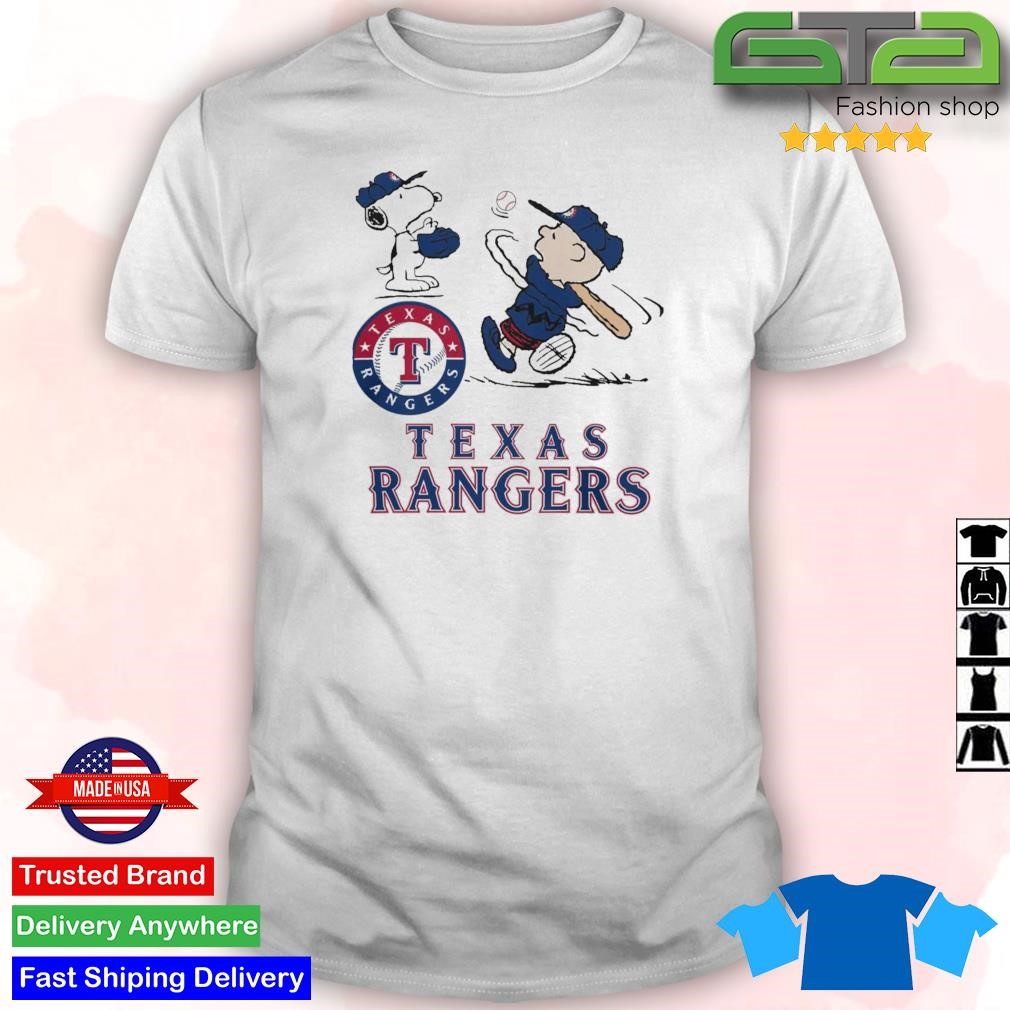 Official Texas Rangers X Peanuts Snoopy And Charlie Brown ALCS