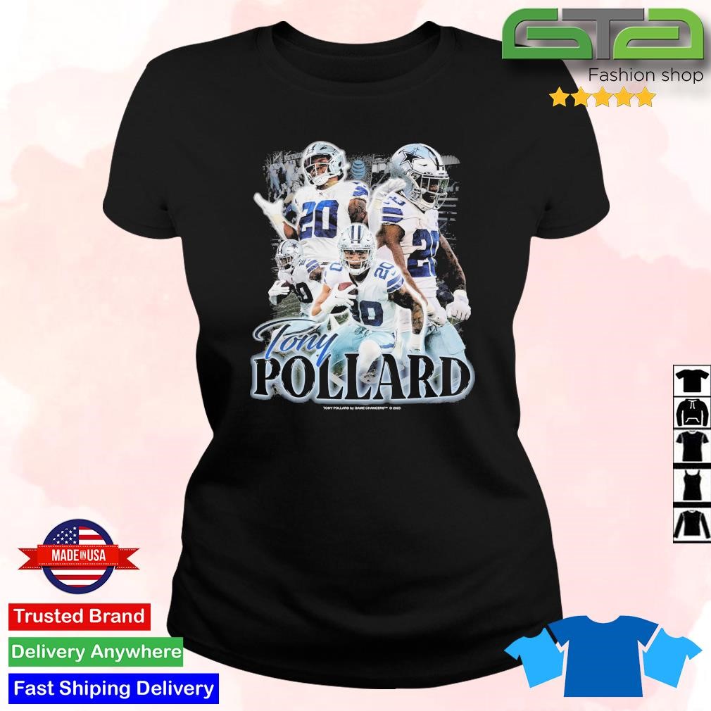 Tony Pollard Dallas Cowboys Men's Navy Any Name & Number Logo T-Shirt 