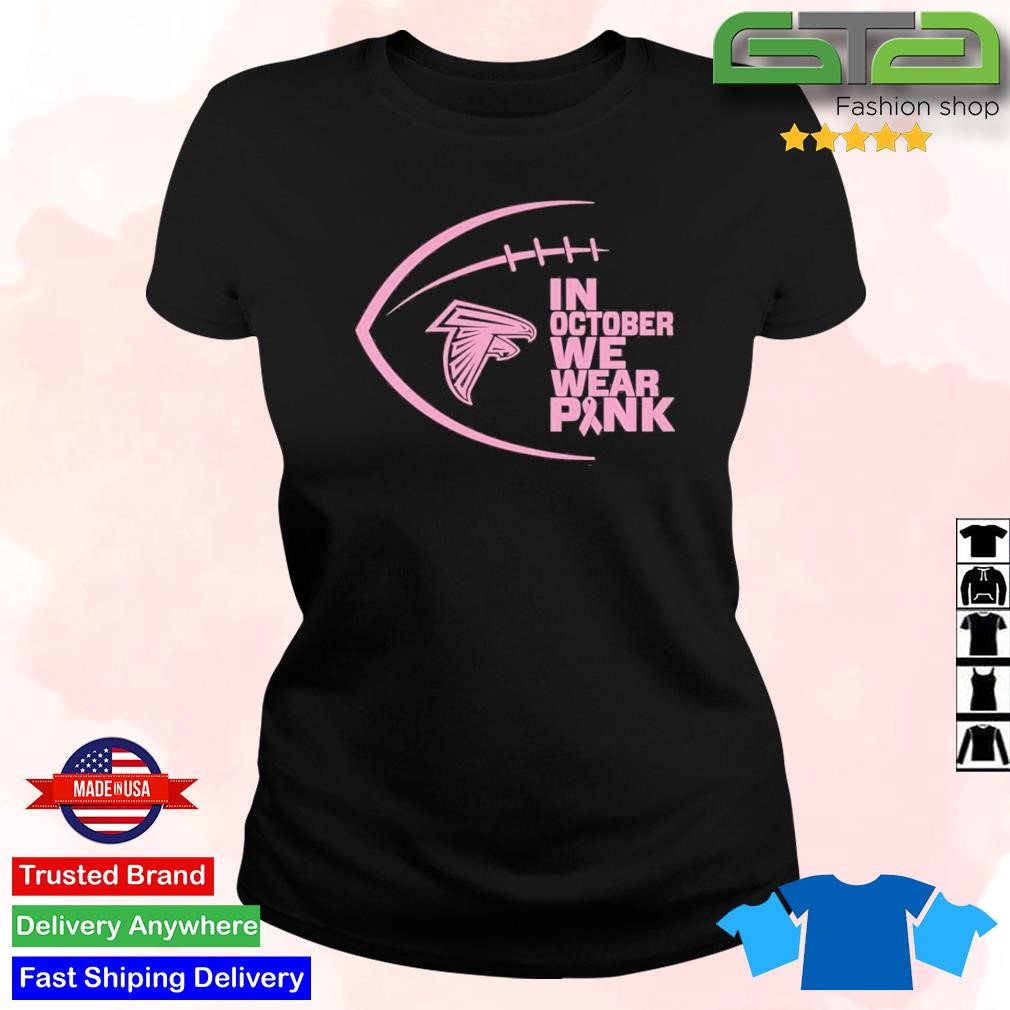 Peanuts Characters Atlanta Falcons In October We Wear Pink Shirt - Teespix  - Store Fashion LLC