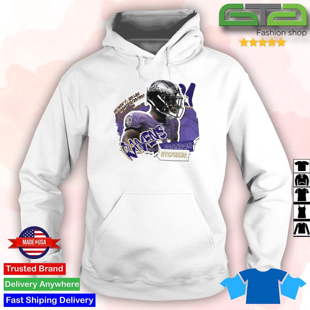 Brandon Stephens Football Paper Baltimore Ravens Shirt - Peanutstee