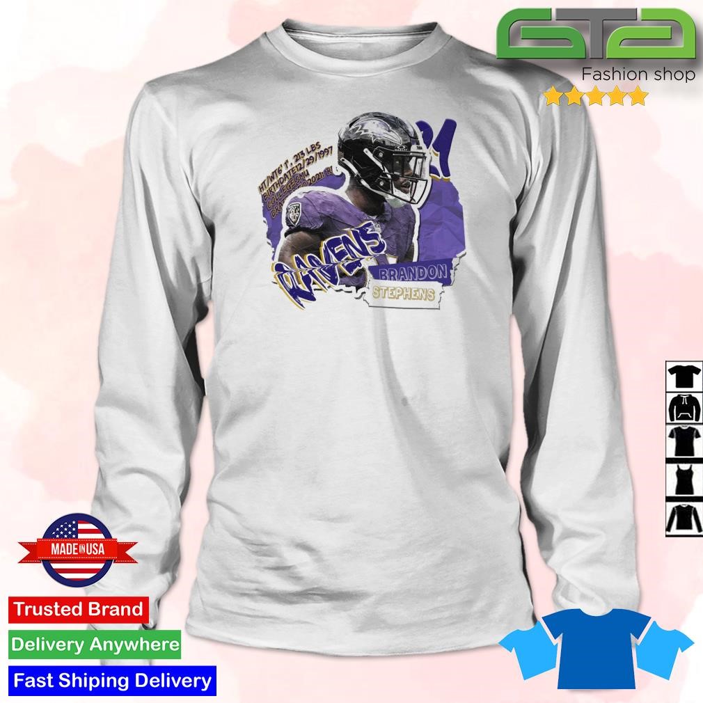 Brandon Stephens Football Paper Baltimore Ravens Shirt - Peanutstee