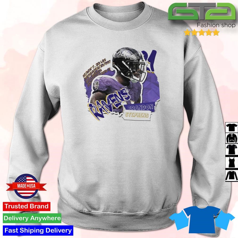 Brandon Stephens Football Paper Baltimore Ravens Shirt - Peanutstee