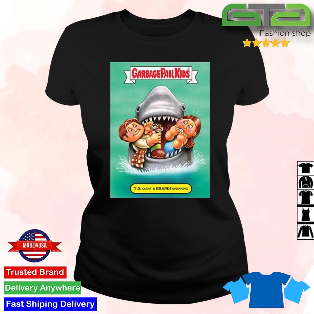 Original Clerks x Garbage Pail Kids Mad Engine T.S. Quint & Brandi Svenning  Caricature Shirt, hoodie, sweater, long sleeve and tank top