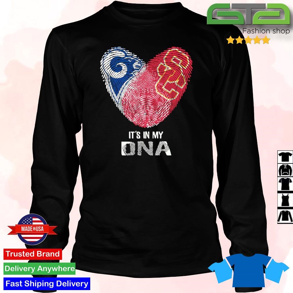 Los Angeles Rams And Usc Trojans Heart It's In My Dna 2023 Shirt