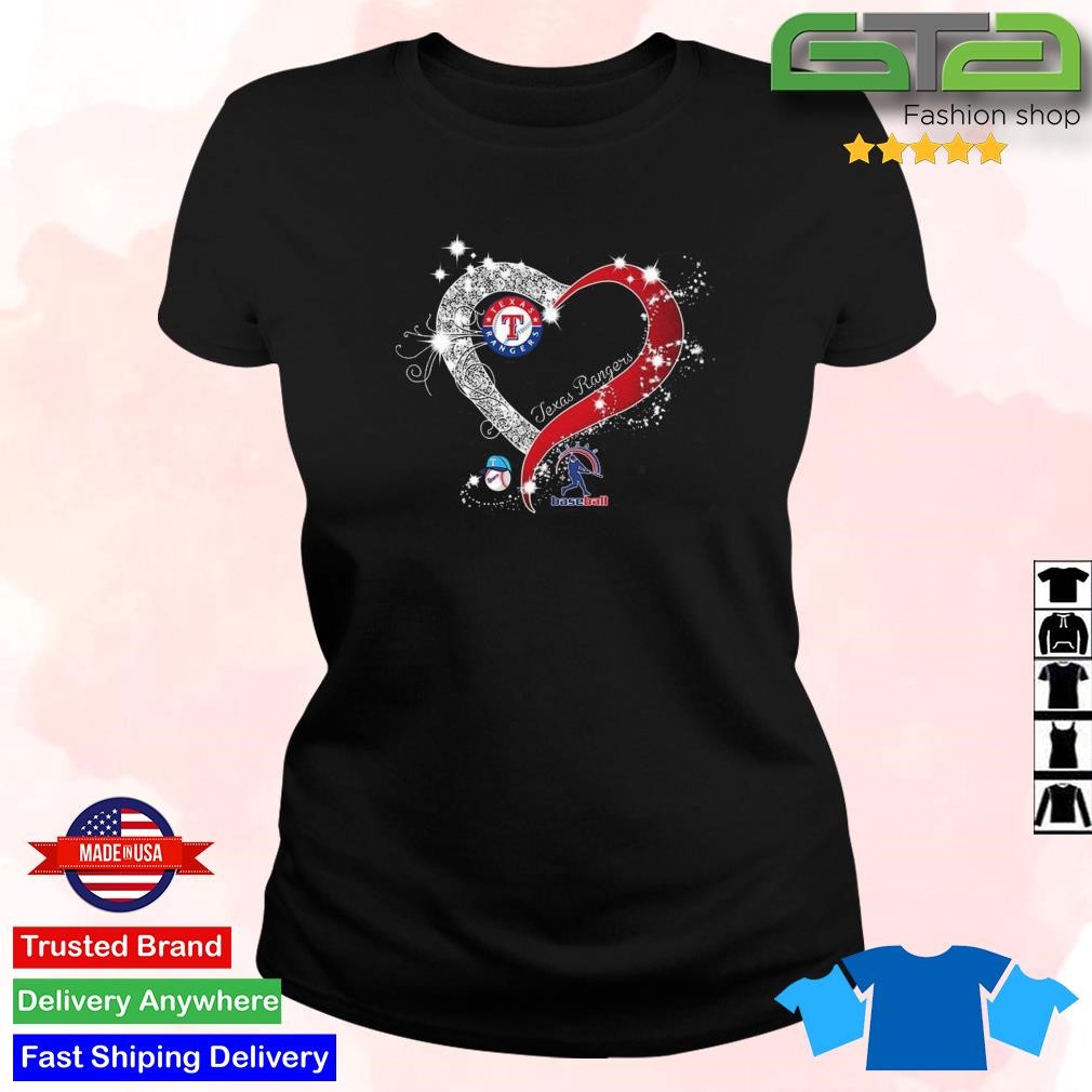 Texas Rangers Baseball My Heart Diamond 2023 T-Shirt, hoodie, sweater, long  sleeve and tank top