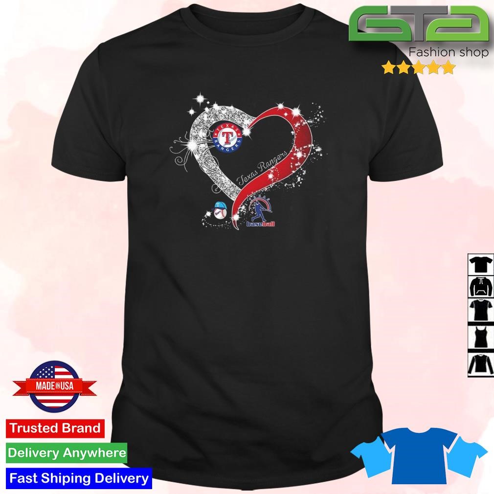 Official My heart Texas rangers team shirt - CraftedstylesCotton