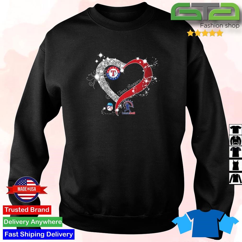 Official My heart Texas rangers team shirt - CraftedstylesCotton