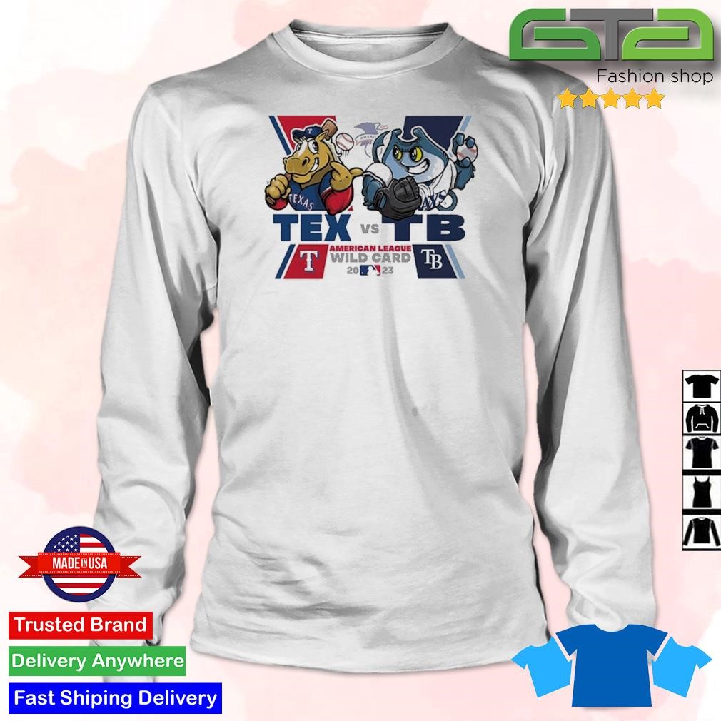 Texas Rangers vs Tampa Bay Rays Mascot American League Wild Card 2023  T-Shirt - Binteez