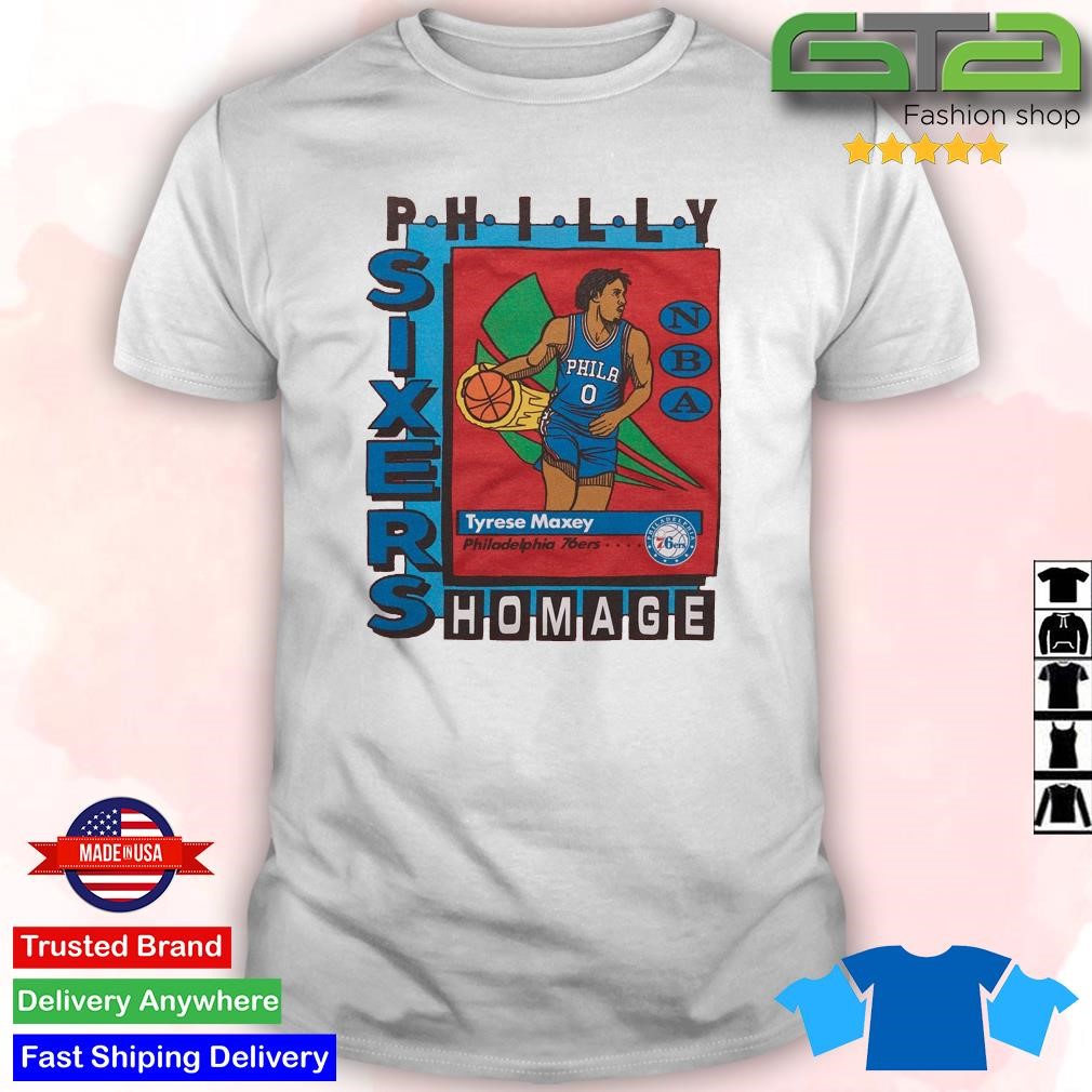 Official philadelphia 76ers Trading Card Tyrese Maxey T-Shirts, hoodie,  sweater, long sleeve and tank top