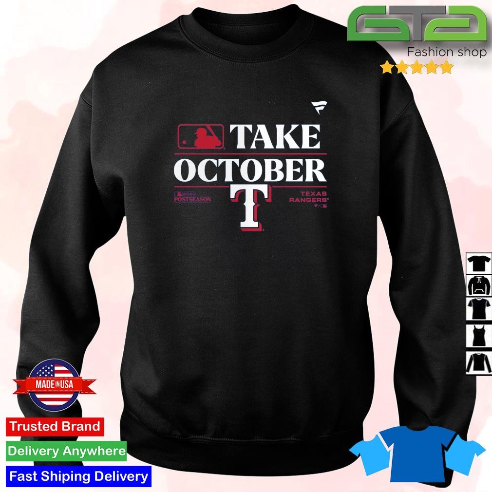 MLB Women's 2023 Postseason Take October Texas Rangers Locker Room T-Shirt