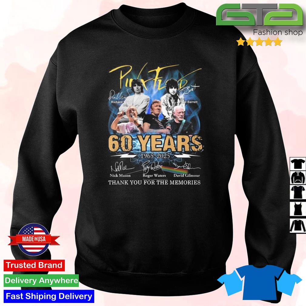 Original Pink Floyd 60 Years 1965 2025 Thank You For The Memories