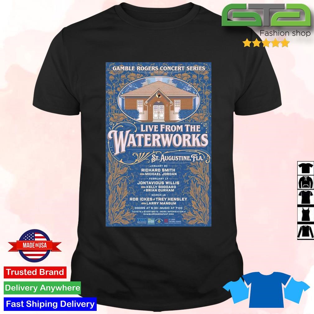 Official Gamble Rogers Music Festival 2024 Live From The Waterworks T-Shirt