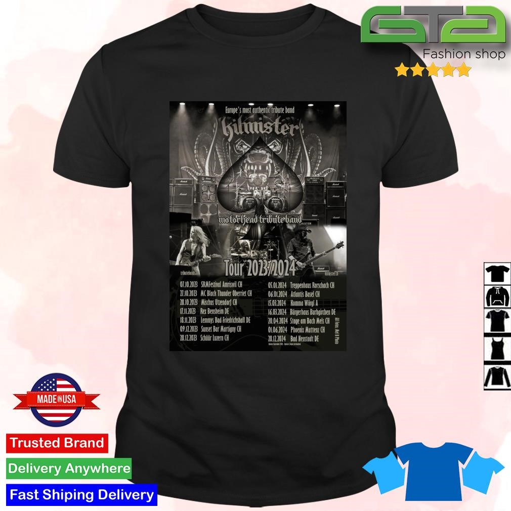 Official Kilmister Motorhead Tribute Band Tour 2023-2024 T-Shirt