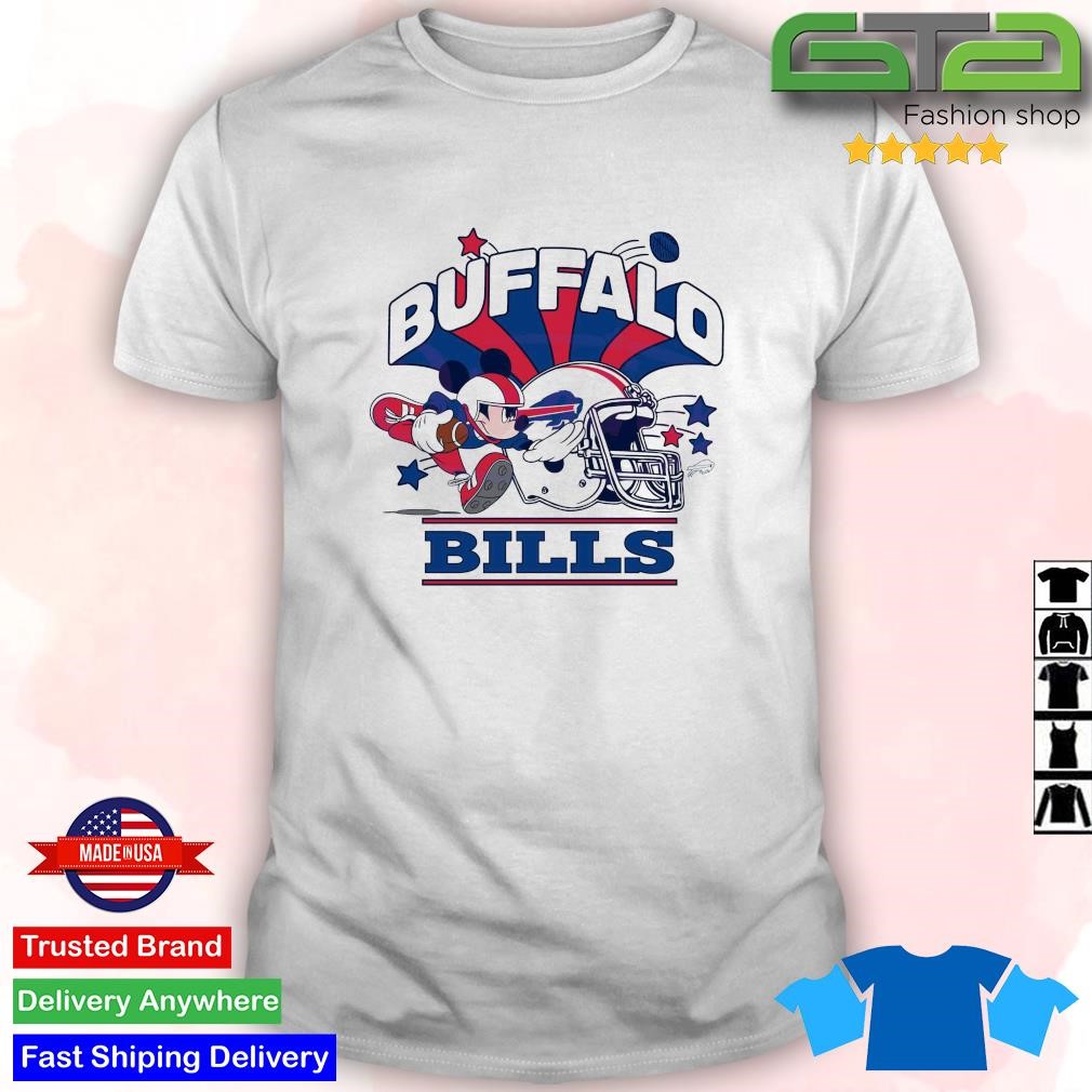 Official Mickey Mouse Football Buffalo Bills Helmet 2024 T-Shirt ...