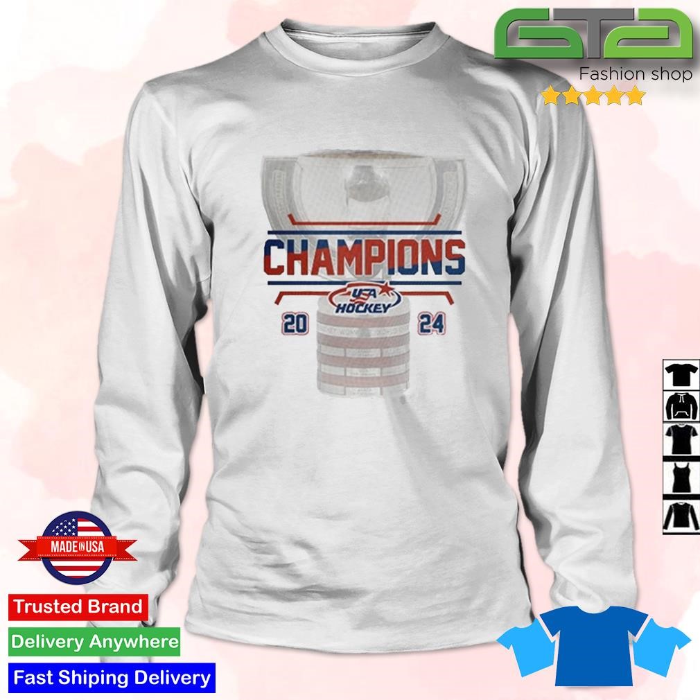 Official 2024 World Junior Ice Hockey Champions USA Hockey T Shirt   Official 2024 World Junior Ice Hockey Champions USA Hockey Longsleve 