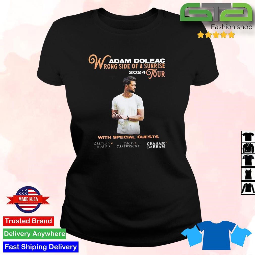 Official Adam Doleac The Wrong Side of a Sunrise Tour 2024 TShirt