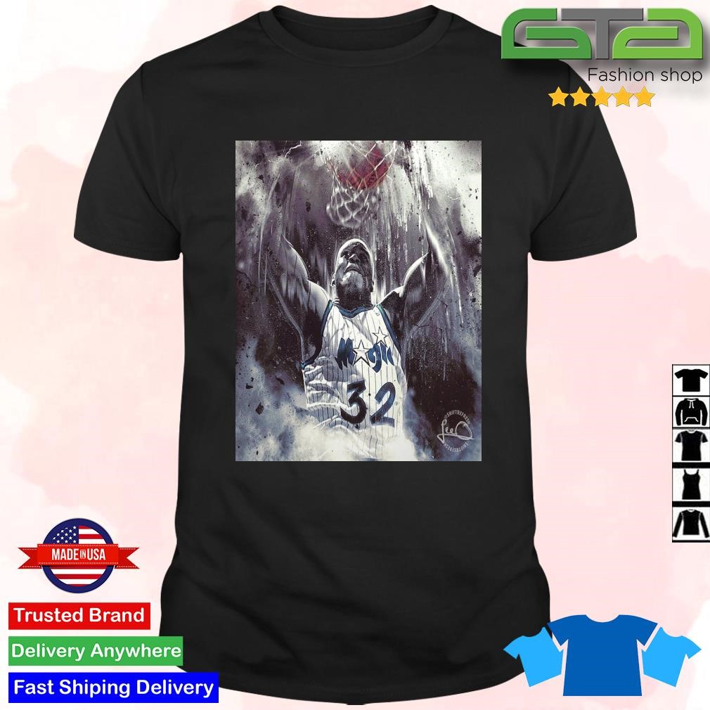 Original Orlando Magic Will Be Retiring Shaquille O'neal Jersey The Iconic 32 Of All Time T-Shirt