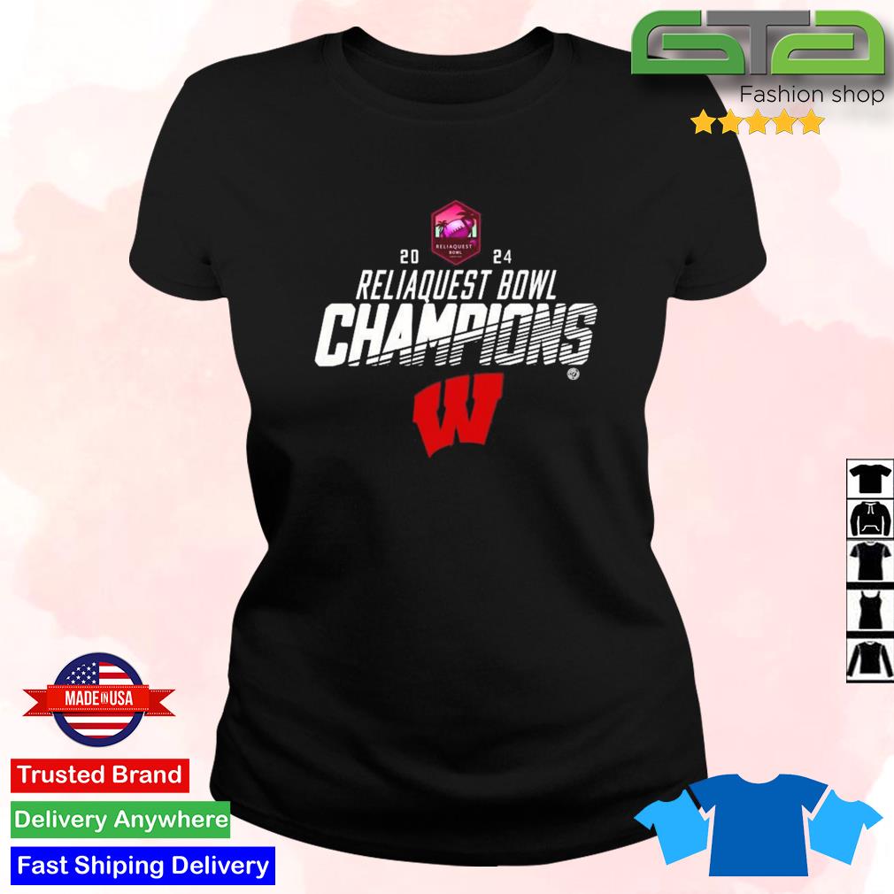 Official Wisconsin Badgers 2024 ReliaQuest Bowl Champions TShirt