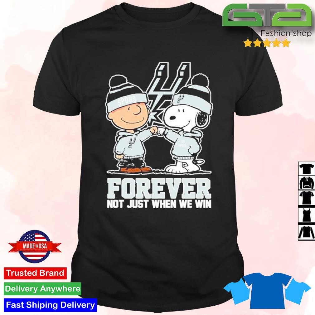 Official Charlie Brown And Snoopy San Antonio Spurs Forever Not Just When We Win T-shirt