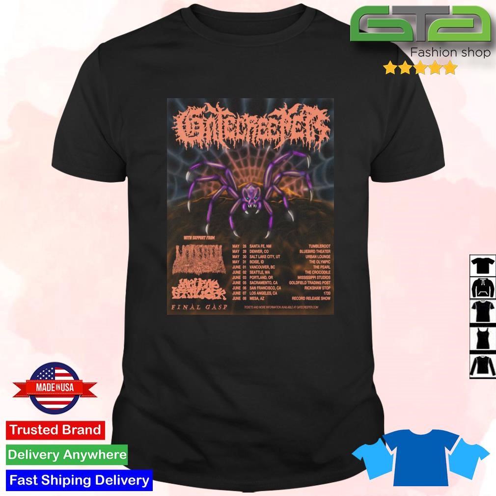 Official Gatecreeper Unveil West Coast And Southwest Tour With Undeath Jarhead Fertilizer And Final Gasp T-shirt