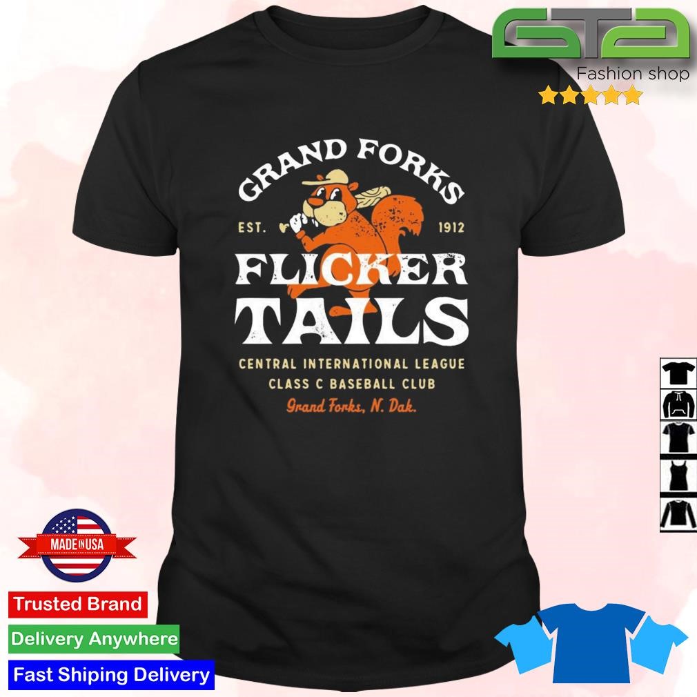 Official Grand Forks Flickertails North Dakota Vintage Defunct Baseball Teams T-shirt
