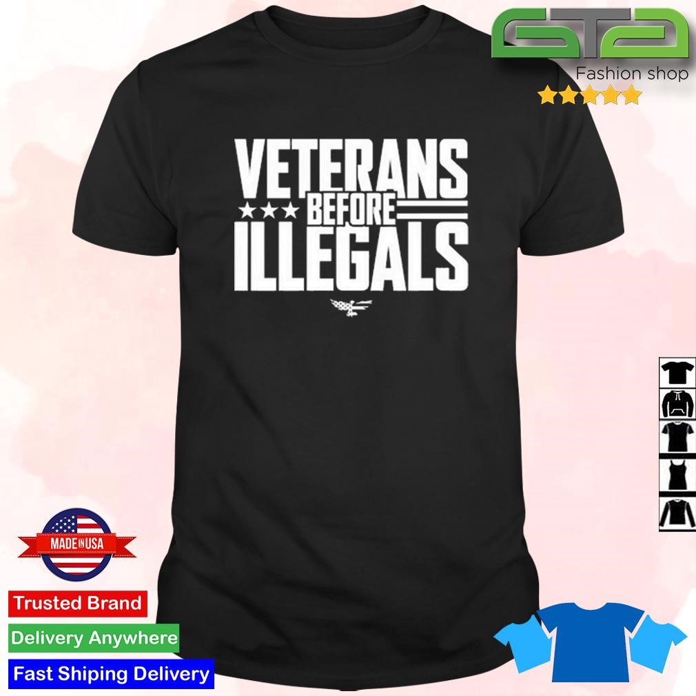 Official Veterans Before Illegals T-shirt