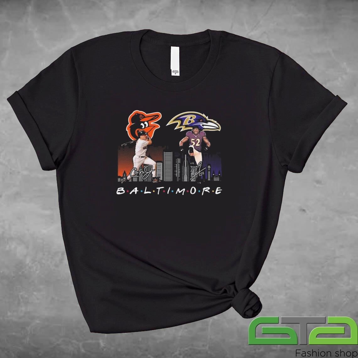 Baltimore Orioles Baseball Baltimore Ravens Football The Friends The Proud Signatures 2024 Shirt