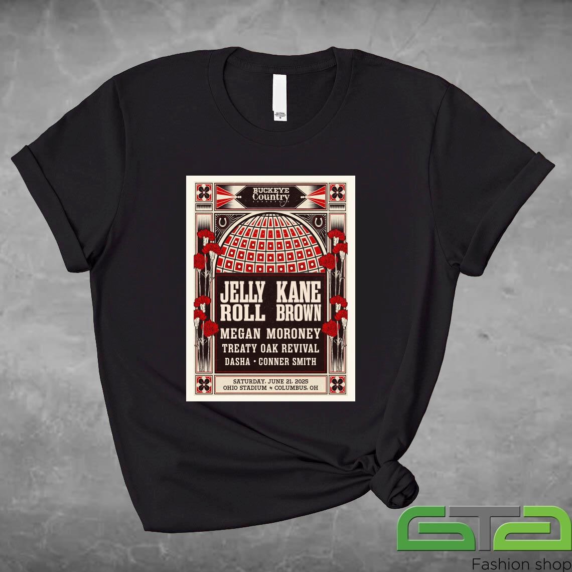 Buckeye Country Superfest Ohio Stadium in Columbus OH Jun 21 2025 Tour Shirt