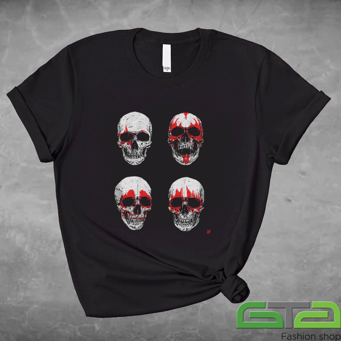 Glow In The Dark Hotter Than Hell Skulls Shirt