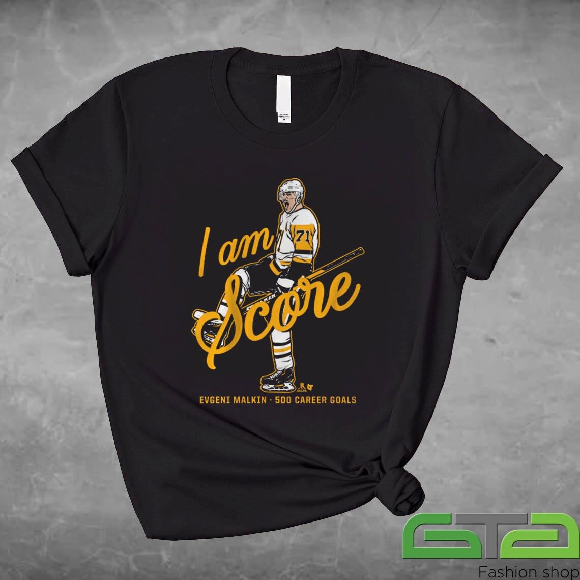 I Am Score Evgeni Malkin 500 Goals Shirt