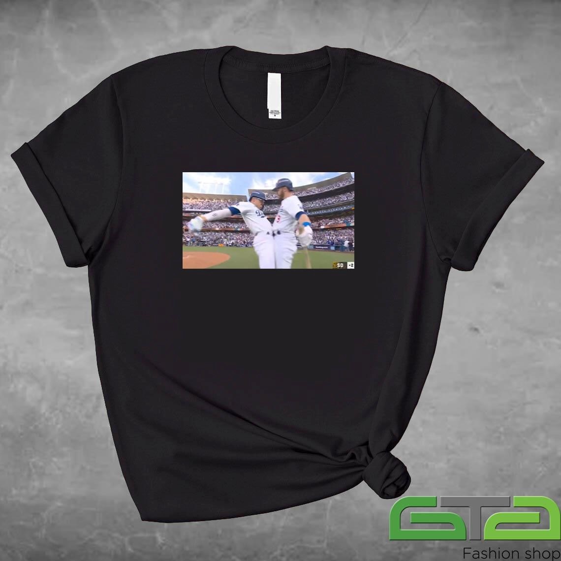 Kike Hernandez Gavin Lux Cup Bump Celebration Shirt