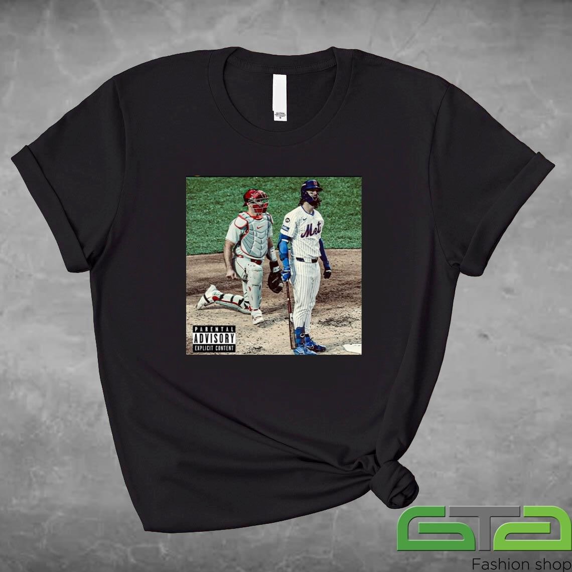 Mets Jesse Winker Parental Advisory Explicit Content Shirt