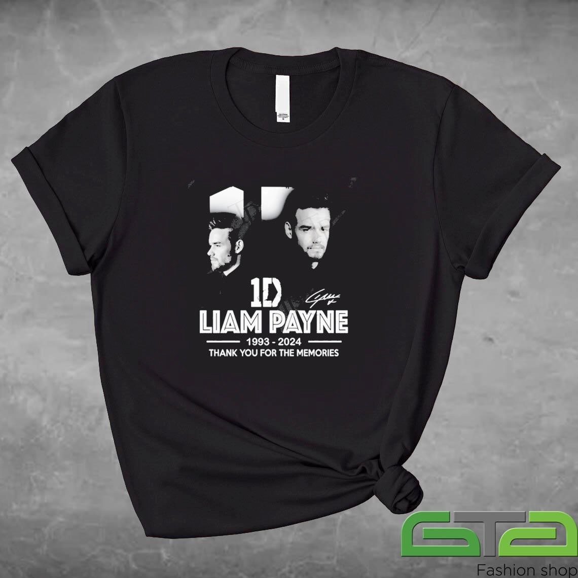 Official 1D Liam Payne 1993-2024 Thank You For The Memories Signature Shirt