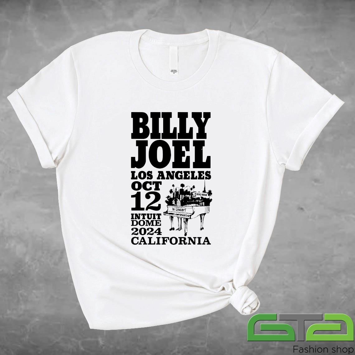 Official Billy Joel 10-12-24 Inglewood Los Angeles Event T-Shirt