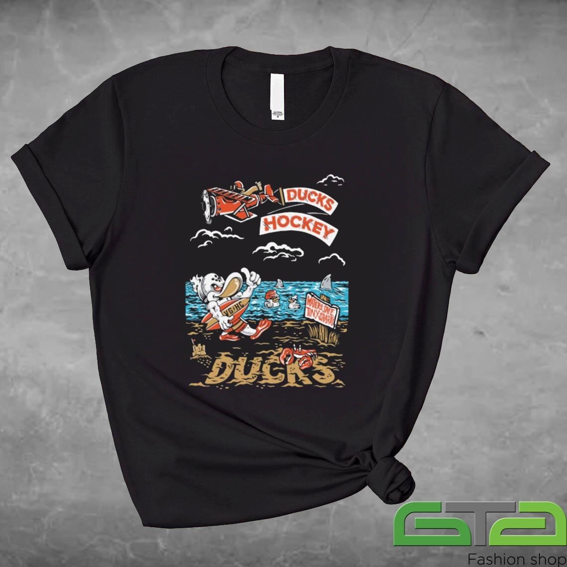 Official Ducks Hockey Wild Wing Safe Waters Shirt