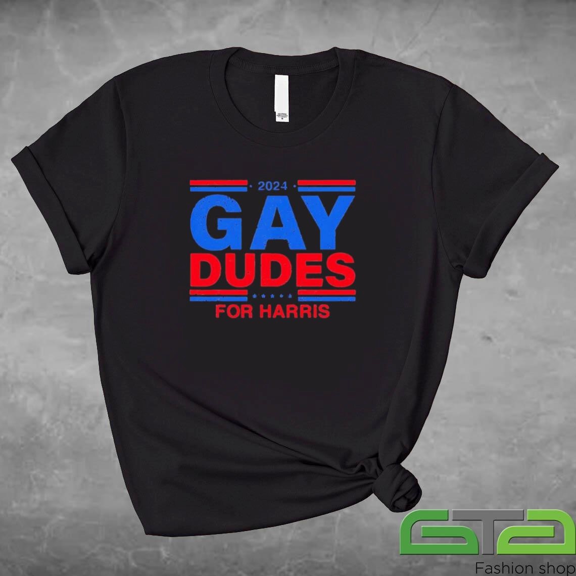 Official Gay Dudes For Harris 2024 President Shirt