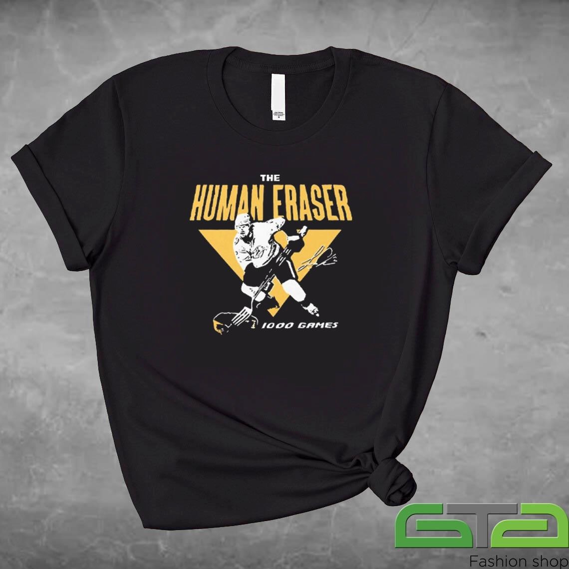 Official Jeff Beukeboom The Human Eraser 100 Games Shirt