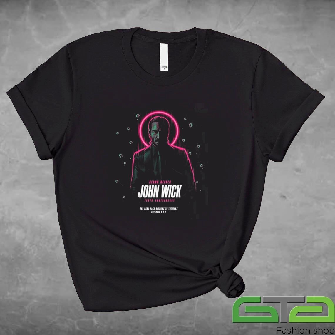 Official John Wick 10th Anniversary Get Him In Your Sights Shirt