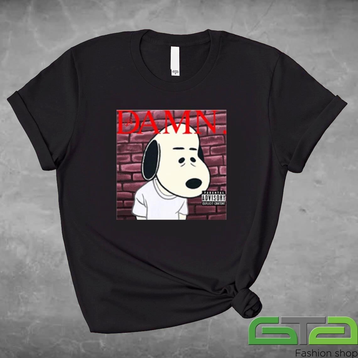 Official Kendrick Lamar Damn Snoopy Album Cover Shirt