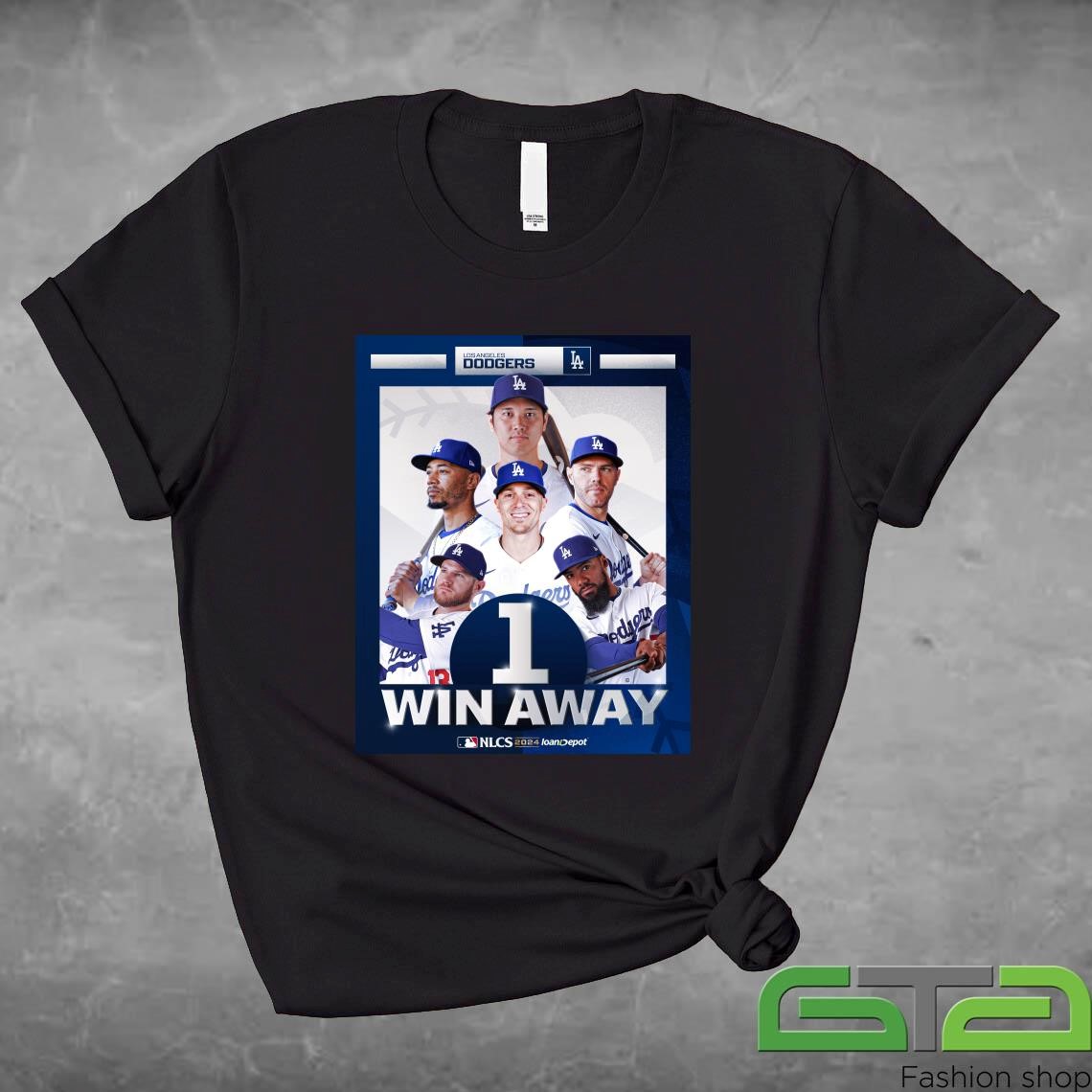 Official Los Angeles Dodgers 1 Win Away NLCS 2024 Shirt