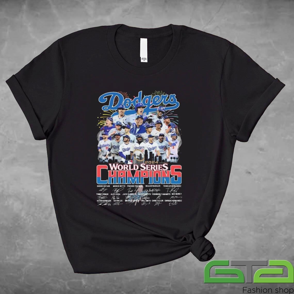 Official Los Angeles Dodgers 2024 Is Best Season For World Series Champions Signatures Shirt