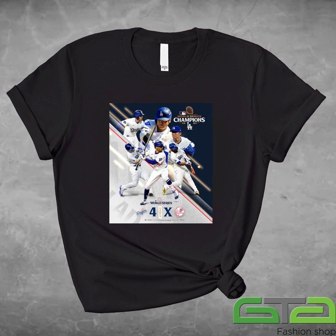 Official Los Angeles Dodgers 2024 MLB World Series Champions Dodgers 4 - X Yankees Shirt