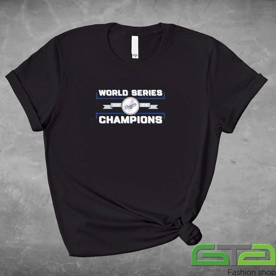 Official Los Angeles Dodgers 2024 World Series Champions Schedule Shirt