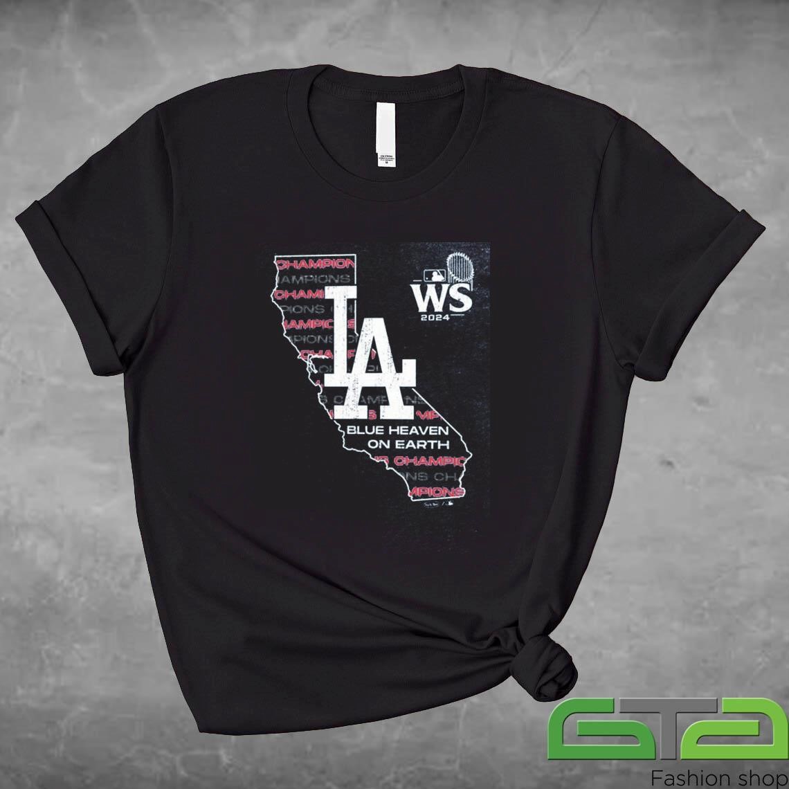 Official Los Angeles Dodgers 2024 World Series Champions Tri-Blend Local Shirt