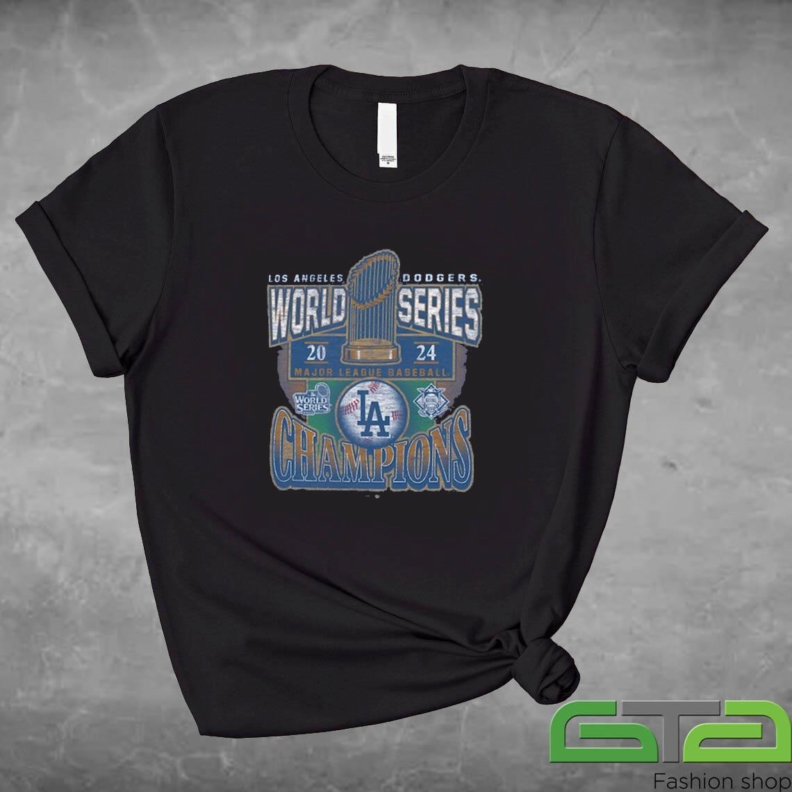 Official Los Angeles Dodgers 2024 World Series Champions Trophy Shirt