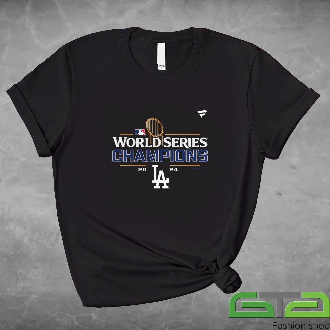 Official Los Angeles Dodgers Big & Tall 2024 World Series Champions Locker Room Shirt