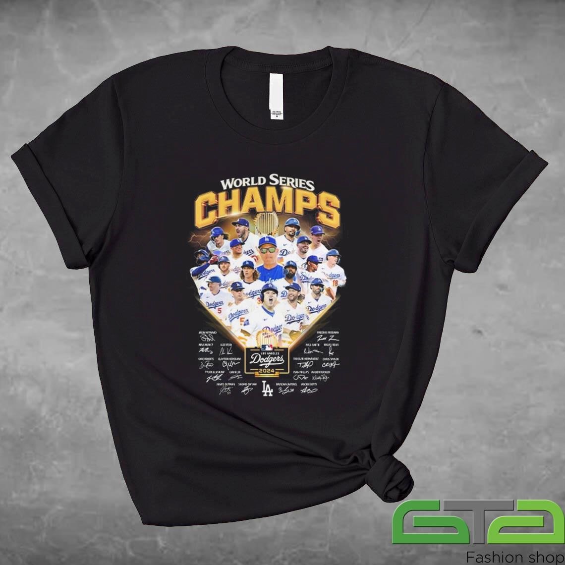 Official Los Angeles Dodgers Let's Celebrate World Series Champions Shirt